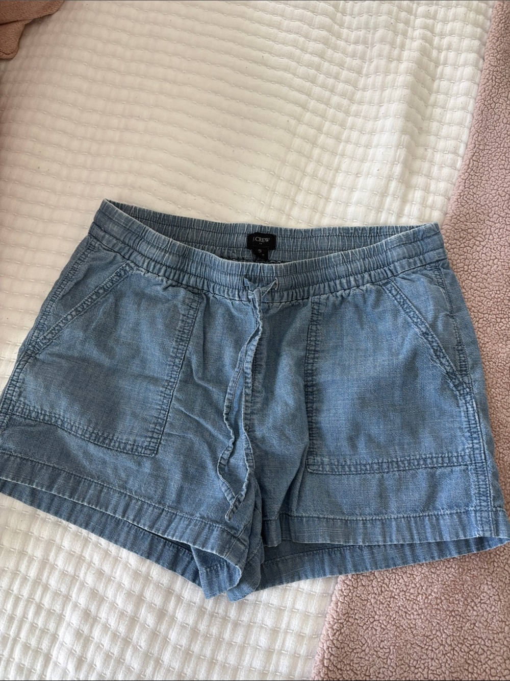 J. Crew Light Blue Chambray Drawstring Women’s Shorts